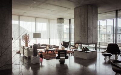 Christian & Karen Boros beton penthouse lakása – Berlin – életterek 002